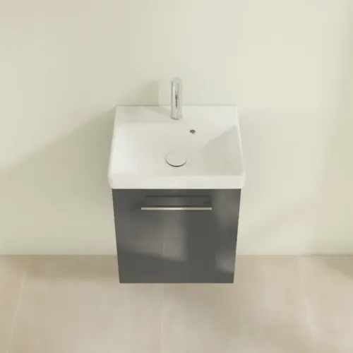 Villeroy & Boch Avento Тумба под раковину, 1 дверь, 430 x 514 x 384 mm, Стекло серое A88701B1