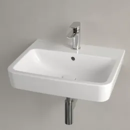 Villeroy & Boch O.novo Pаковина, 550 x 460 x 175 mm, Альпийский белый, с переливом, задняя сторона и нижняя сторона шлифованные 4A41MG01