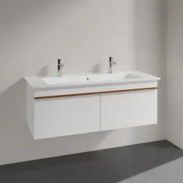 Villeroy & Boch Venticello Тумба под раковину, 2 выдвижных ящика, 1153 x 420 x 502 mm, Glossy White / Glossy White A93805DH