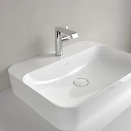 Villeroy & Boch Finion Раковина для установки на столешницу, 600 x 445 x 115 mm, Альпийский белый CeramicPlus, со скрытым переливом 414264R1