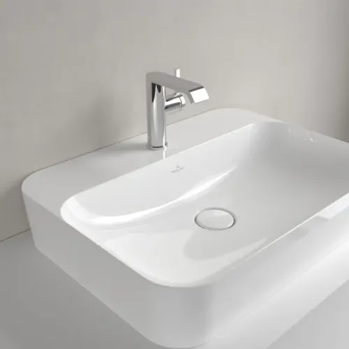 Villeroy & Boch Finion Раковина для установки на столешницу, 600 x 445 x 115 mm, Альпийский белый CeramicPlus, со скрытым переливом 414264R1