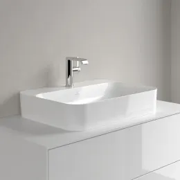 Villeroy & Boch Finion Раковина для установки на столешницу, 600 x 445 x 115 mm, Альпийский белый CeramicPlus, со скрытым переливом 414264R1