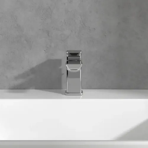 Villeroy & Boch Subway 3.0 Смеситель для раковины однорычажный с комплектом слива со стяжкой, Хром TVW11200100061