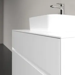 Villeroy & Boch Collaro Тумба под раковину, с подсветкой, 2 выдвижных ящика, 800 x 548 x 500 mm, Glossy White / Glossy White C093B0DH