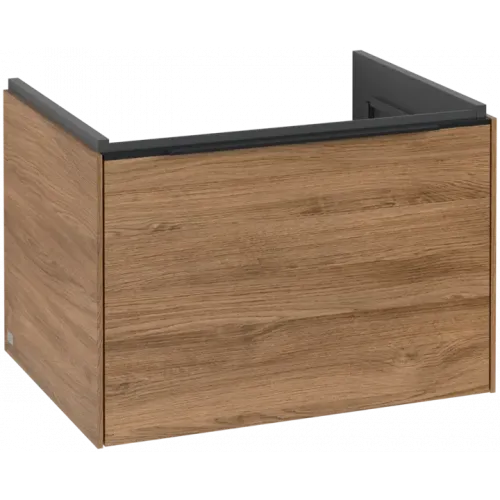 Villeroy & Boch Subway 3.0 Тумба под раковину, с подсветкой, 1 выдвижной ящик, 622 x 429 x 478 mm, Oak Kansas C575L1RH