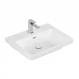 Villeroy & Boch Subway 3.0 Pаковина, 600 x 470 x 165 mm, Stone White CeramicPlus, с переливом, шлифованный 4A706GRW