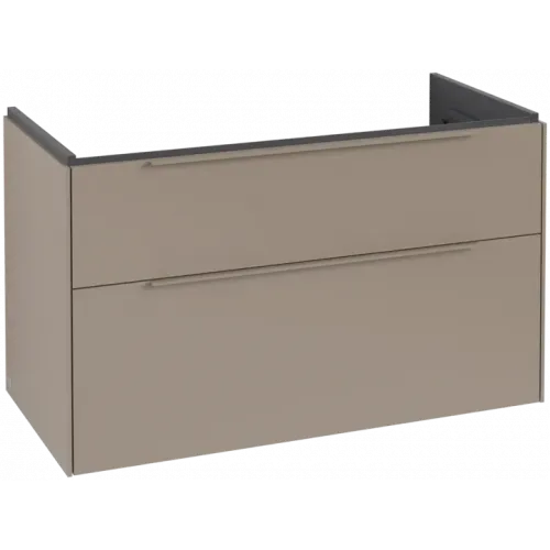Villeroy & Boch Subway 3.0 Тумба под раковину, 2 выдвижных ящика, 973 x 576 x 478 mm, Taupe C57002VM
