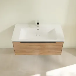 Villeroy & Boch Subway 3.0 Тумба под раковину, с подсветкой, 1 выдвижной ящик, 973 x 429 x 478 mm, Oak Kansas C569L1RH