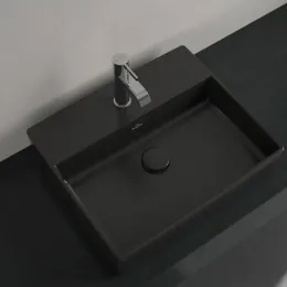Villeroy & Boch Memento 2.0 Раковина для установки на столешницу, 498 x 420 x 139 mm, Ebony CeramicPlus, без перелива 4A0751S5