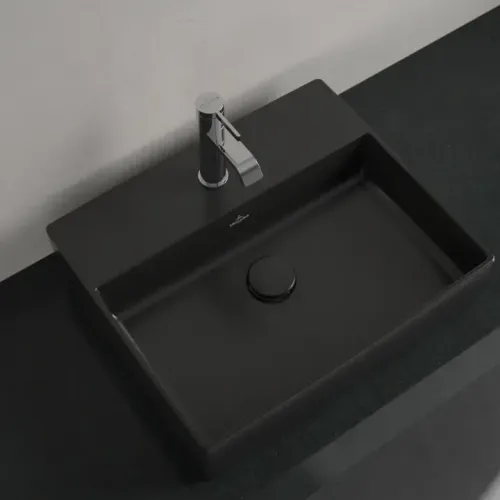 Villeroy & Boch Memento 2.0 Раковина для установки на столешницу, 498 x 420 x 139 mm, Ebony CeramicPlus, без перелива 4A0751S5