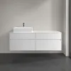 Villeroy & Boch Collaro Тумба под раковину, с подсветкой, 4 выдвижных ящика, 1600 x 548 x 500 mm, Glossy White / Glossy White C135B0DH