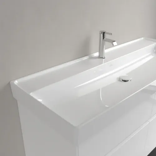 Villeroy & Boch Collaro Pаковина для установки на тумбу, 1200 x 470 x 160 mm, Альпийский белый CeramicPlus, без перелива 4A33C2R1