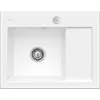 Villeroy & Boch Subway 45 Compact Мойка, включая Комплект слива с эксцентриком, выкл Керамика, 650 x 510 mm, Альпийский белый CeramicPlus 331202R1