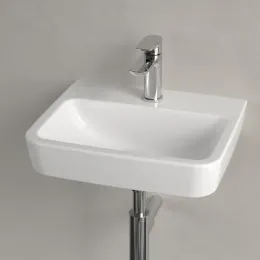 Villeroy & Boch O.novo Раковина компактная, 450 x 370 x 160 mm, Альпийский белый, без перелива, задняя сторона и нижняя сторона шлифованные 43444L01