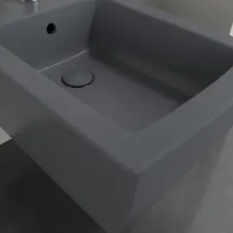 Villeroy & Boch Memento 2.0 Биде, настенный, 375 x 560 mm, Graphite CeramicPlus 443300I4