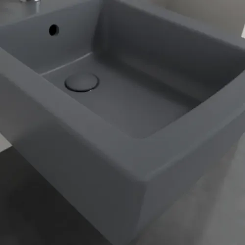 Villeroy & Boch Memento 2.0 Биде, настенный, 375 x 560 mm, Graphite CeramicPlus 443300I4