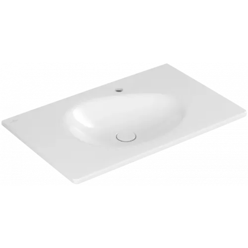 Villeroy & Boch Antao Pаковина для установки на тумбу, 800 x 500 x 150 mm, Альпийский белый CeramicPlus, со скрытым переливом 4A7584R1