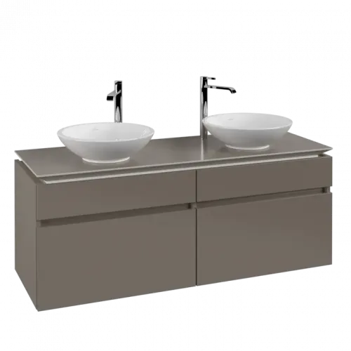 Villeroy & Boch Legato Тумба под раковину, 4 выдвижных ящика, 1400 x 550 x 500 mm, Truffle Grey / Truffle Grey B59200VG