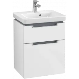 Villeroy & Boch Subway 2.0 Тумба под раковину, 2 выдвижных ящика, 485 x 590 x 379 mm, Glossy White A90700DH