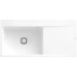 Villeroy & Boch Subway Style 60 Flat Мойка, включая Комплект слива с ручным управлением, выкл Керамика, 980 x 490 mm, Альпийский белый CeramicPlus 33621FR1