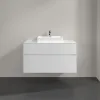 Villeroy & Boch Collaro Тумба под раковину, с подсветкой, 2 выдвижных ящика, 1000 x 548 x 500 mm, Glossy White / Glossy White C016B0DH