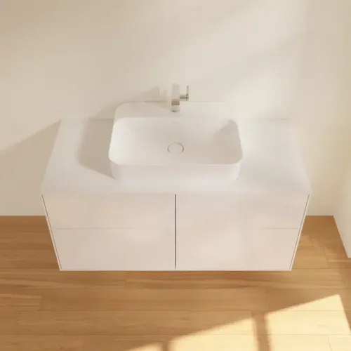 Villeroy & Boch Finion Тумба под раковину, 4 выдвижных ящика, 1200 x 603 x 501 mm, Glossy White Lacquer F38100GF