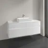 Villeroy & Boch Collaro Тумба под раковину, с подсветкой, 4 выдвижных ящика, 1400 x 548 x 500 mm, Glossy White / Glossy White C131B0DH