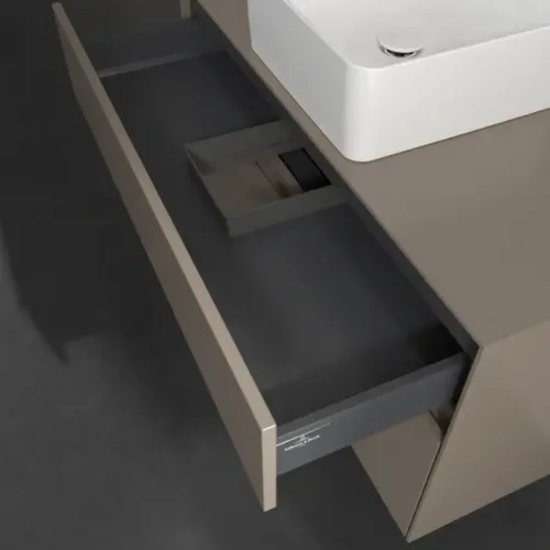 Villeroy & Boch Collaro Тумба под раковину, 2 выдвижных ящика, 1000 x 548 x 500 mm, Truffle Grey / Truffle Grey C03800VG