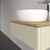 Villeroy & Boch Antao Тумба под раковину, с подсветкой, 1 выдвижной ящик, 600 x 190 x 500 mm, лицевая поверхность без текстурированной отделки, Silk Grey Matt Lacquer / Honey Oak L07051HJ