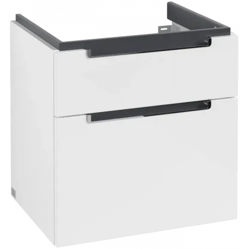 Villeroy & Boch Subway 2.0 Тумба под раковину, 2 выдвижных ящика, 587 x 590 x 454 mm, Glossy White A90910DH