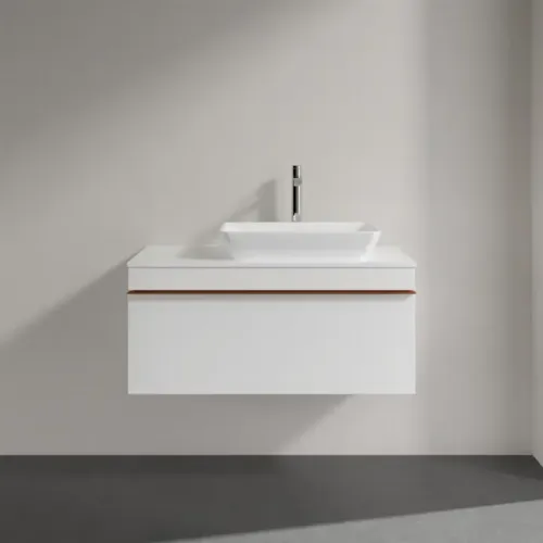 Villeroy & Boch Venticello Тумба под раковину, 1 выдвижной ящик, 957 x 436 x 502 mm, Glossy White / Glossy White A94805DH