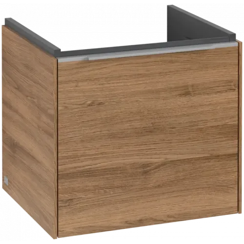 Villeroy & Boch Subway 3.0 Тумба под раковину, с подсветкой, 1 выдвижной ящик, 473 x 429 x 408 mm, Oak Kansas C580L0RH