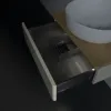Villeroy & Boch Antao Тумба под раковину, с подсветкой, 1 выдвижной ящик, 600 x 190 x 500 mm, лицевая поверхность без текстурированной отделки, Silk Grey Matt Lacquer / Honey Oak L07051HJ
