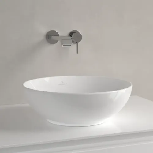 Villeroy & Boch Loop & Friends Раковина для установки на столешницу, 380 x 380 x 120 mm, Альпийский белый, без перелива 4A450101