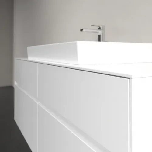 Villeroy & Boch Collaro Тумба под раковину, 4 выдвижных ящика, 1400 x 548 x 500 mm, Glossy White / Glossy White C08800DH