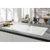 Villeroy & Boch Siluet 50 flat Мойка, включая Комплект слива с ручным управлением, выкл TitanCeram, 880 x 490 mm, Альпийский белый CeramicPlus 33351FR1