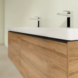 Villeroy & Boch Subway 3.0 Тумба под раковину, 2 выдвижных ящика, 1272 x 429 x 478 mm, Oak Kansas C60101RH