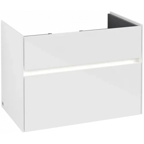 Villeroy & Boch Collaro Тумба под раковину, с подсветкой, 2 выдвижных ящика, 754 x 546 x 444 mm, Glossy White C010B0DH