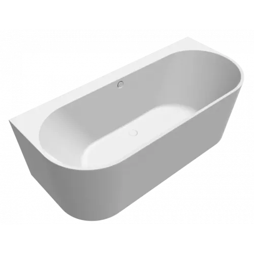 Villeroy & Boch Oberon 2.0 ванна с задней стенкой, 1800 x 800 mm, Stone White UBQ180OBR9CD00V-RW
