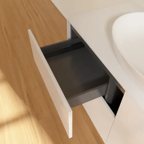 Villeroy & Boch Finion Тумба под раковину, с подсветкой, 4 выдвижных ящика, 1200 x 603 x 501 mm, Glossy White Lacquer G91100GF