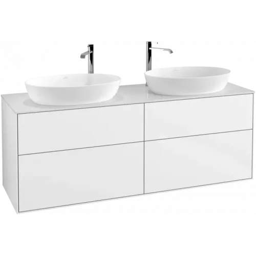 Villeroy & Boch Finion Тумба под раковину, 4 выдвижных ящика, 1600 x 603 x 501 mm, Glossy White Lacquer F96100GF