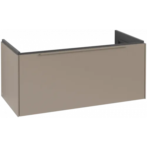 Villeroy & Boch Subway 3.0 Тумба под раковину, с подсветкой, 1 выдвижной ящик, 973 x 429 x 478 mm, Taupe C569L2VM