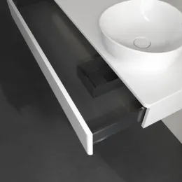 Villeroy & Boch Antao Тумба под раковину, с подсветкой, 1 выдвижной ящик, 1200 x 190 x 500 mm, лицевая поверхность без текстурированной отделки, Glossy White Lacquer / Glossy White Lacquer L12010GF