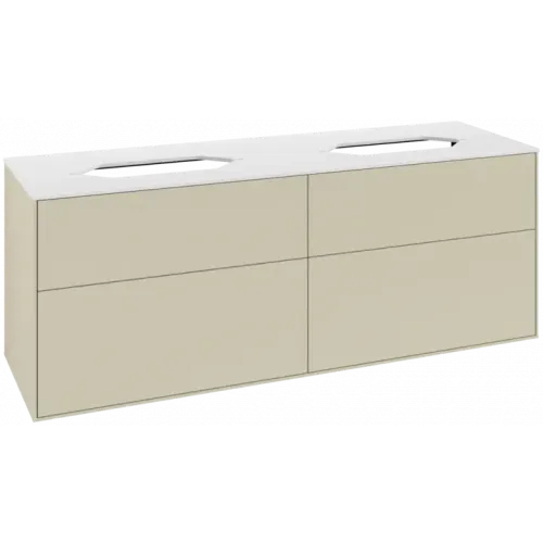 Villeroy & Boch Finion Тумба под раковину, 4 выдвижных ящика, 1600 x 603 x 501 mm, Silk Grey Matt Lacquer F72100HJ