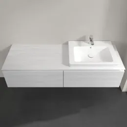 Villeroy & Boch Legato Тумба под раковину, 2 выдвижных ящика, 1600 x 380 x 500 mm, White Wood / White Wood B69000E8