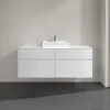 Villeroy & Boch Collaro Тумба под раковину, с подсветкой, 4 выдвижных ящика, 1400 x 548 x 500 mm, Glossy White / Glossy White C073B0DH