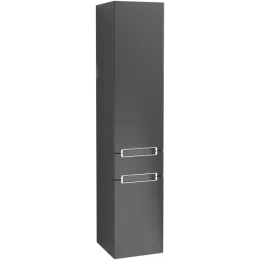 Villeroy & Boch Subway 2.0 Шкаф-пенал, 1 выдвижной ящик, 2 двери, 350 x 1650 x 370 mm, Black Matt Lacquer A70700PD