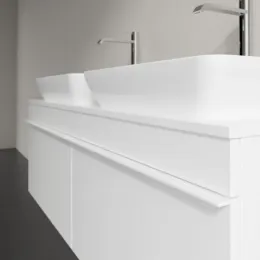 Villeroy & Boch Venticello Тумба под раковину, 2 выдвижных ящика, 1257 x 436 x 502 mm, Glossy White / Glossy White A94902DH