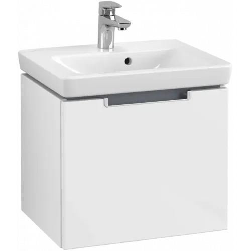 Villeroy & Boch Subway 2.0 Тумба под раковину, 1 выдвижной ящик, 485 x 420 x 379 mm, Glossy White A68500DH