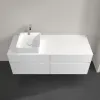 Villeroy & Boch Collaro Тумба под раковину, с подсветкой, 4 выдвижных ящика, 1400 x 548 x 500 mm, Glossy White / Glossy White C046B0DH